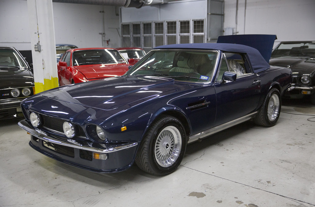 LHD Aston Martin car with left hand wheel