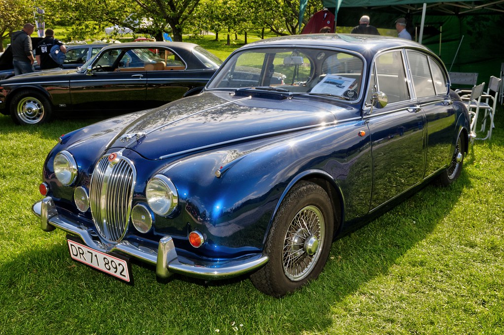 LHD Jaguar car with left hand wheel